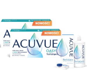 2 x Acuvue Oasys with Transitions™ - 2 x 6 soczewek + Acuvue RevitaLens 60ml GRATIS
