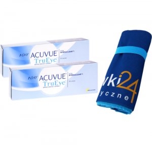 2 x 1-DAY ACUVUE TruEye - 30 szt. + extra chłonny ręcznik GRATIS