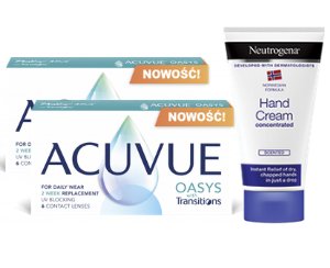 2 x Acuvue® Oasys with Transitions™ - 2 x 6 soczewek + krem GRATIS