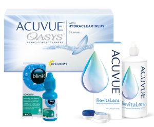 ACUVUE® OASYS + ACUVUE™ REVITALENS + GRATIS BLINK CONTACTS®