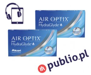 2 x AIR OPTIX® plus HydraGlyde® - 6 szt. + Kod Publio.pl GRATIS