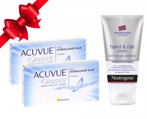 2 x Acuvue Oasys - 6 soczewek + krem Neutrogena GRATIS
