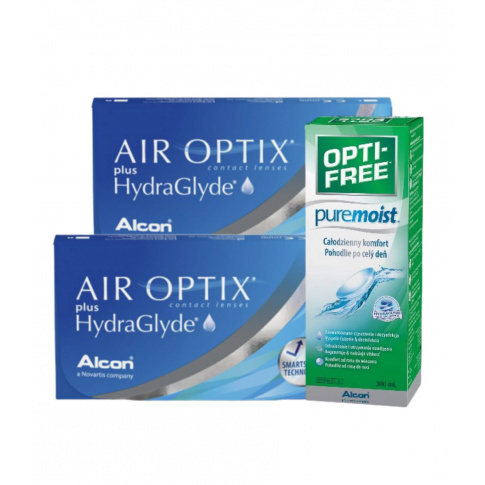 Air Optix Plus HydraGlyde i Opti Free PureMoist