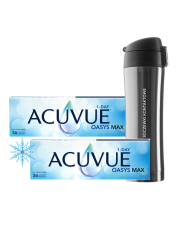 2 x ACUVUE® OASYS MAX 1-DAY + kubek termiczny GRATIS [Zestaw Zimowy]