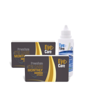 Eye Care Monthly Premium 3 sztuki  i płyn Eye Care Plus GRATIS