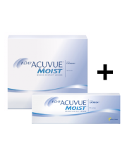 1-DAY ACUVUE® MOIST 90 szt. + 30 szt. GRATIS