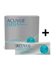 ACUVUE® OASYS 1-DAY with HydraLuxe™ Technology 90 szt. + 30 szt. GRATIS