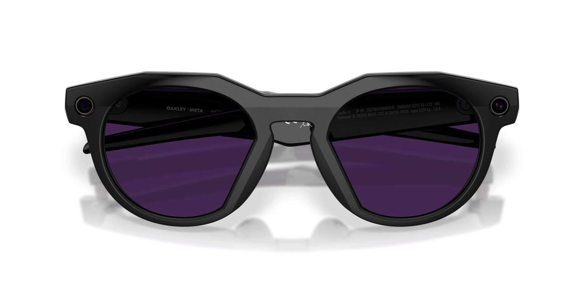 Oakley Meta HSTN 0OW8002 800202 – czarne okulary z ametystowymi soczewkami
