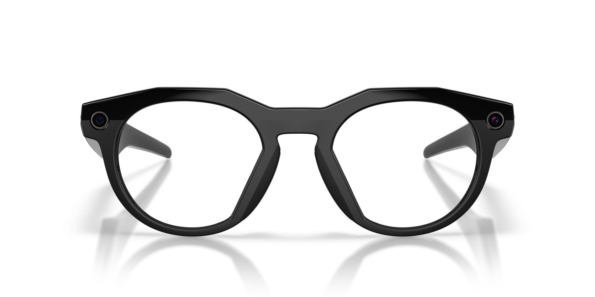 Oakley Meta HSTN – przedni widok oprawki z jasnymi soczewkami Transitions