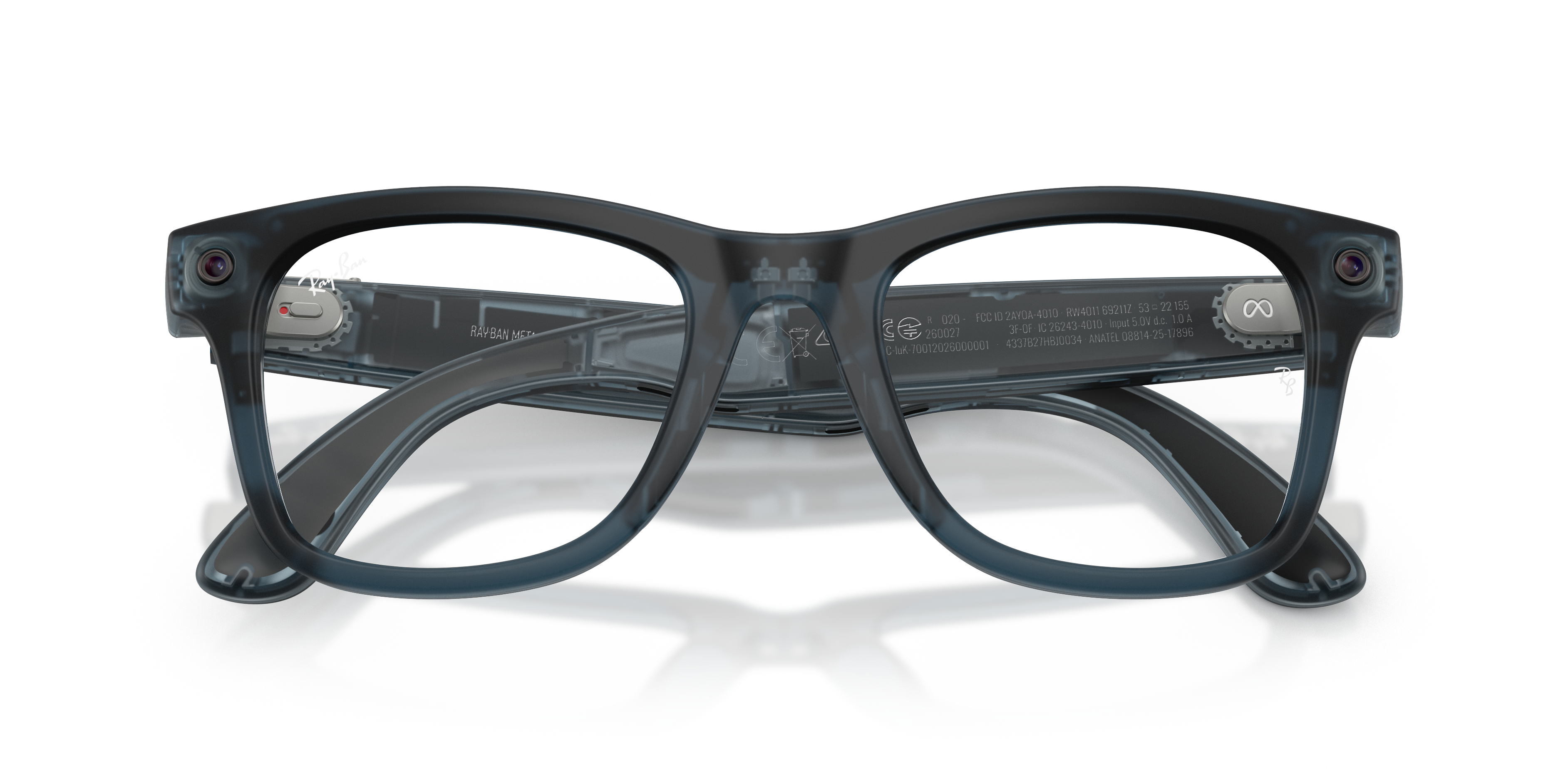Ray-Ban Meta RW4011 69211Z - transparentna oprawka z jasnymi soczewkami