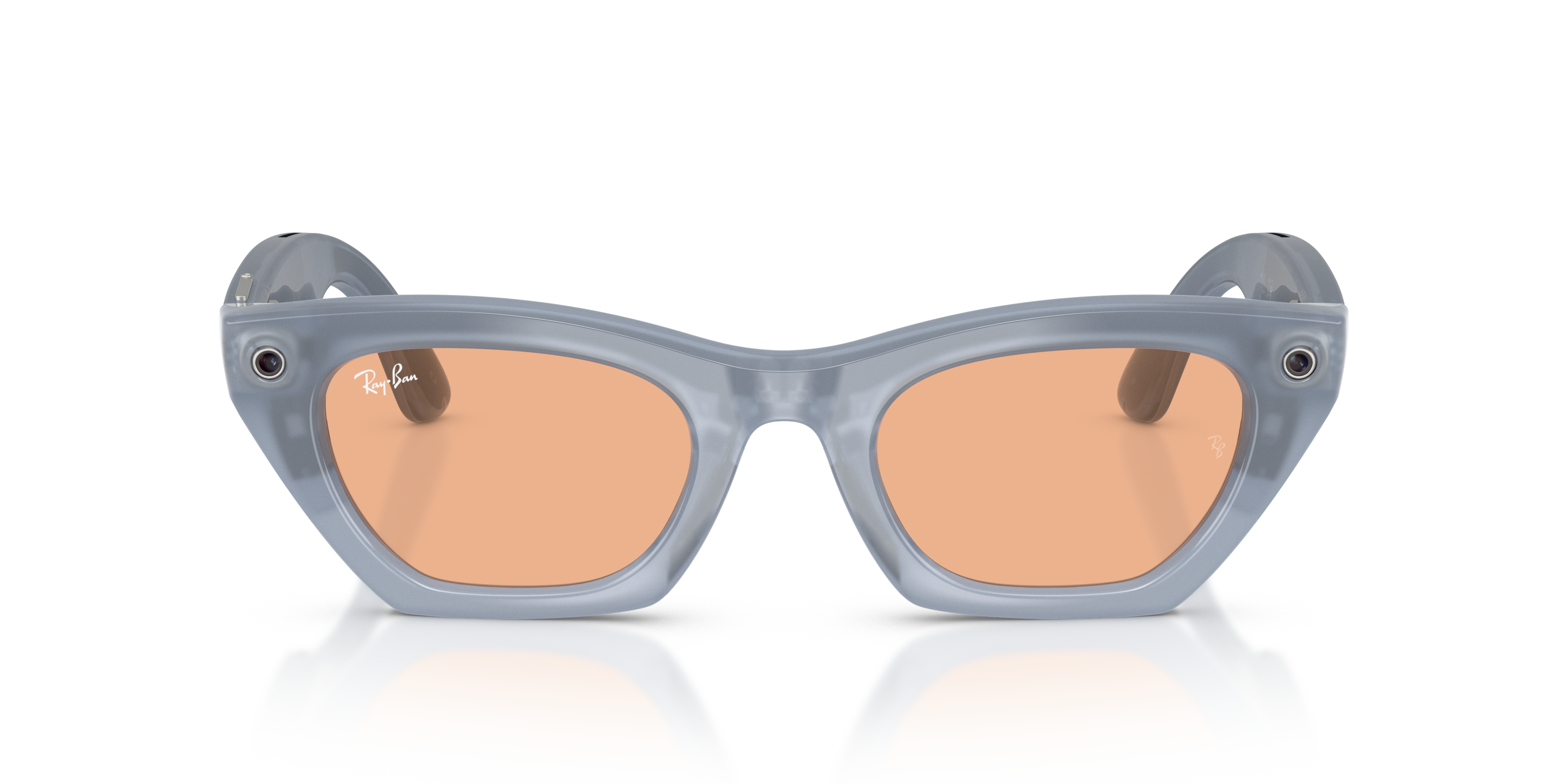 Ray-Ban Meta RW4015 691410 z przyciemnionymi miedzianymi soczewkami Transitions