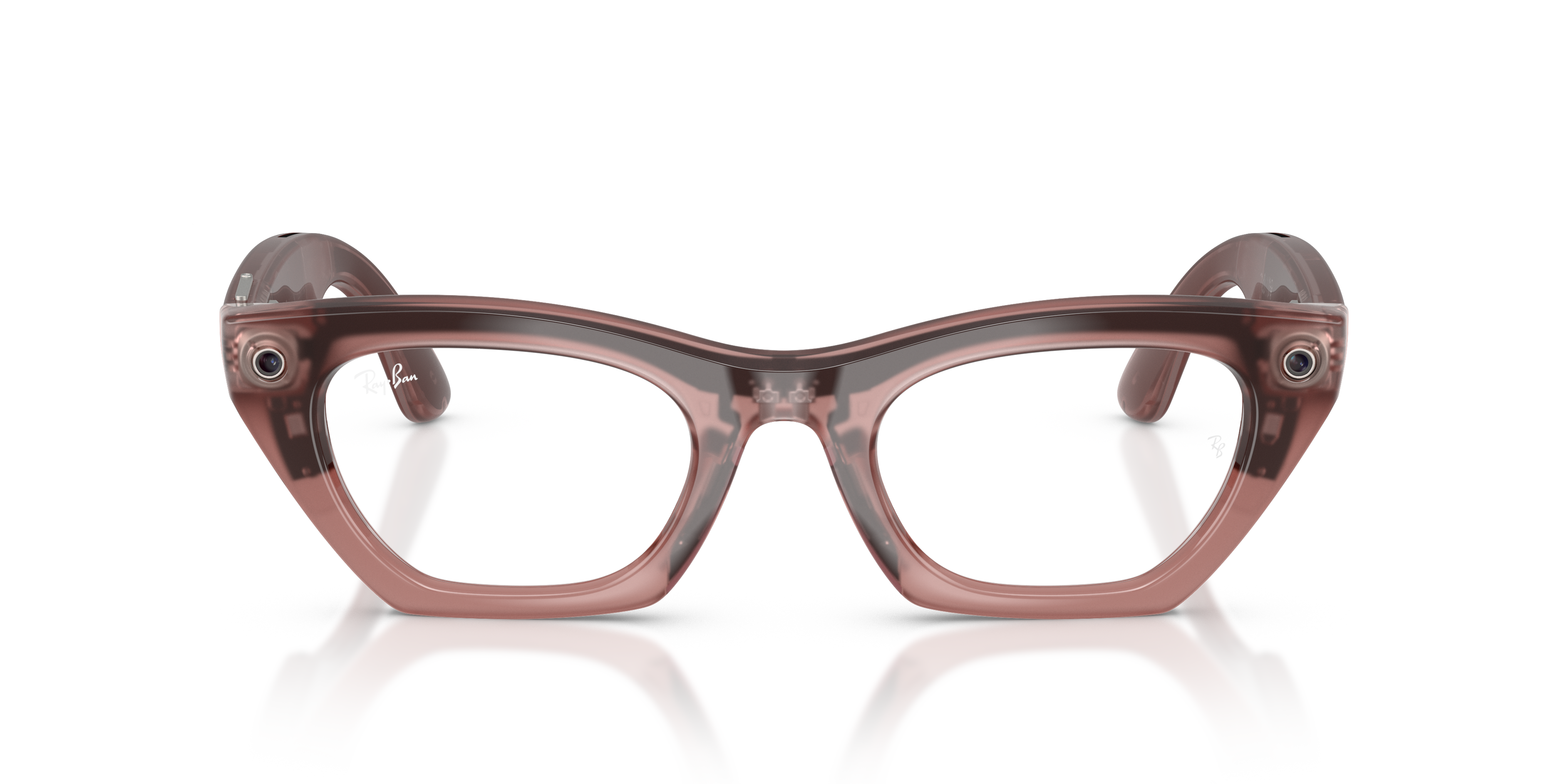 Ray-Ban Meta RW4015 69161Z z przejrzystymi soczewkami Transitions w pomieszczeniu